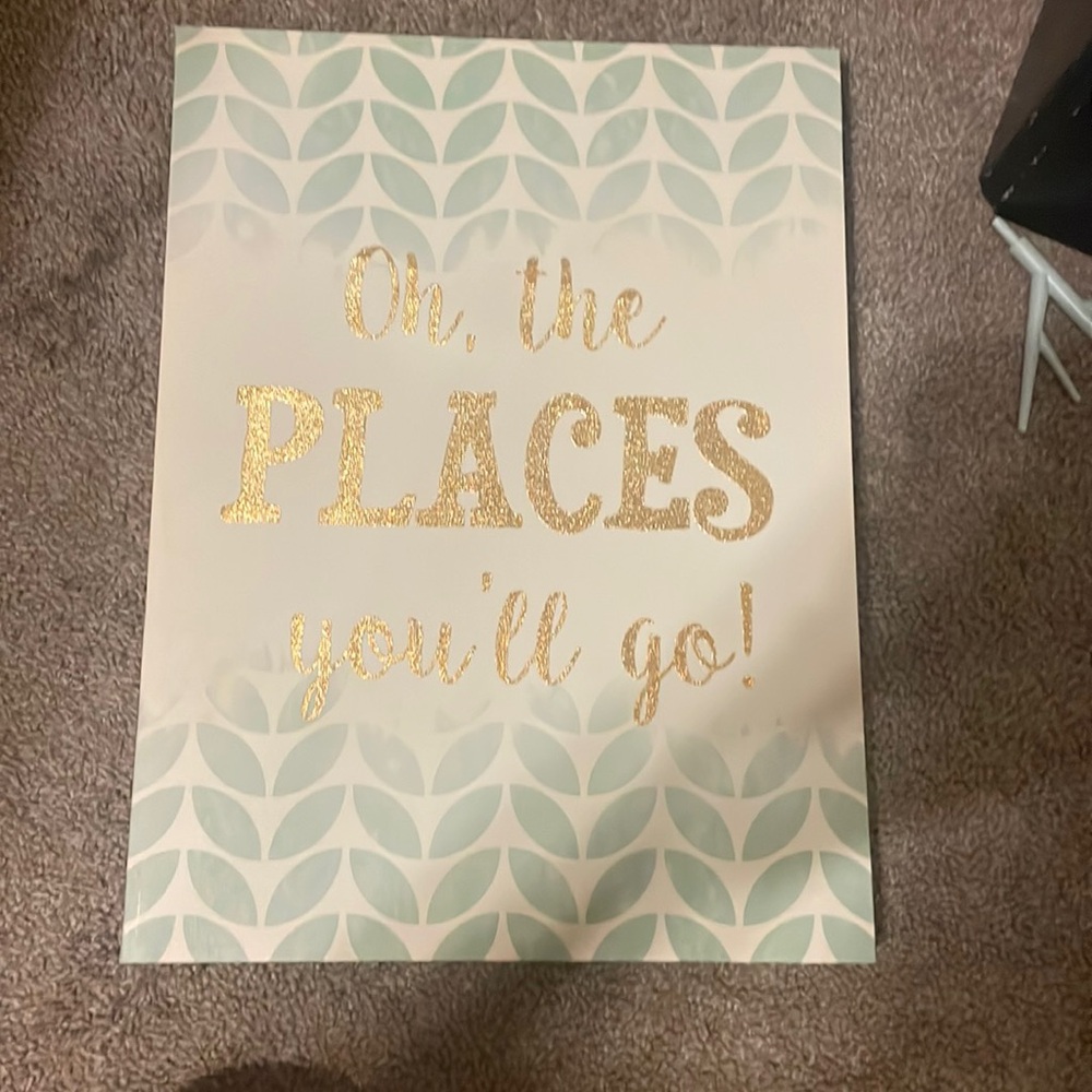 “ Oh the places you’ll go!” Sign